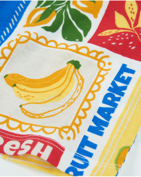 Blusa da bambina in maglia con maniche a sbuffo