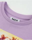 T-shirt da bambina in maglia con stampa frontale