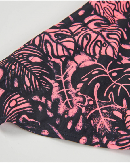 Costume da bagno da bambino in maglia con cordoncino decorativo