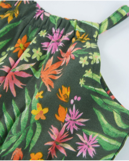 Top da bambina in maglia con arricciatura sul fondo