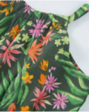 Top da bambina in maglia con arricciatura sul fondo