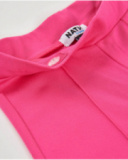 Pantaloni da bambina in maglia con cuciture decorative