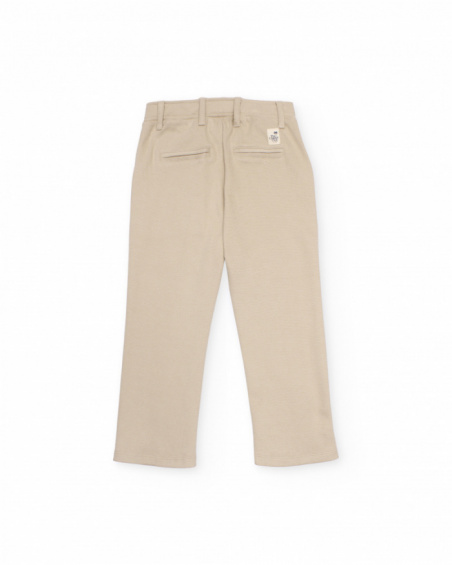 Pantaloni da bambino in maglia a taglio dritto