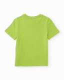 T-shirt da bambino in maglia con stampa avventurosa
