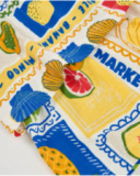 Top da bambina in maglia con spalline con fiocco