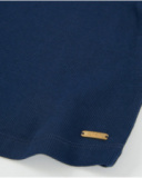 Top da bambina in maglia a coste