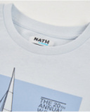 T-shirt da bambino in maglia con stampa nautica