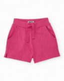 Shorts da bambina in maglia con tasche laterali