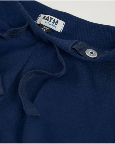 Shorts da bambina in maglia con vita elasticizzata