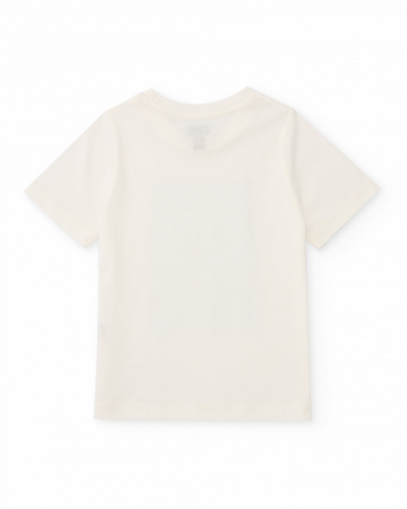 Completo da bambino in maglia con stampa frontale