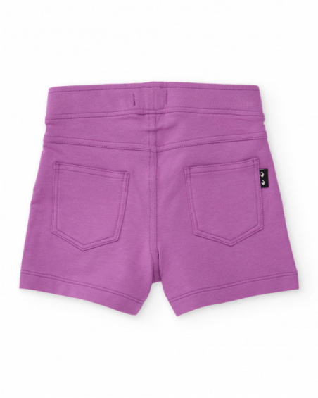 Completo da bambina in maglia dal design asimmetrico