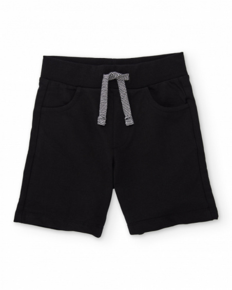 Completo da bambino in maglia con dettaglio in rilievo