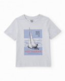 Completo da bambino in maglia d’ispirazione nautica