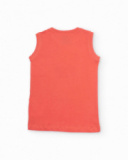 T-shirt da bambino in maglia con stampa fotografica