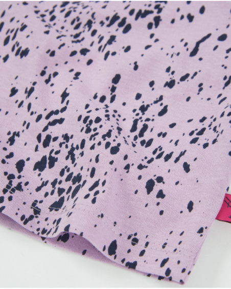 Top da bambina in maglia con maniche lunghe a sbuffo