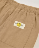 Pantaloni da bambino in tessuto piano con vita elasticizzata