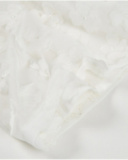 Gonna da bambina in tessuto piano con fiori in rilievo