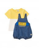 Completo in maglia per neonato con tasca frontale | tuc tuc