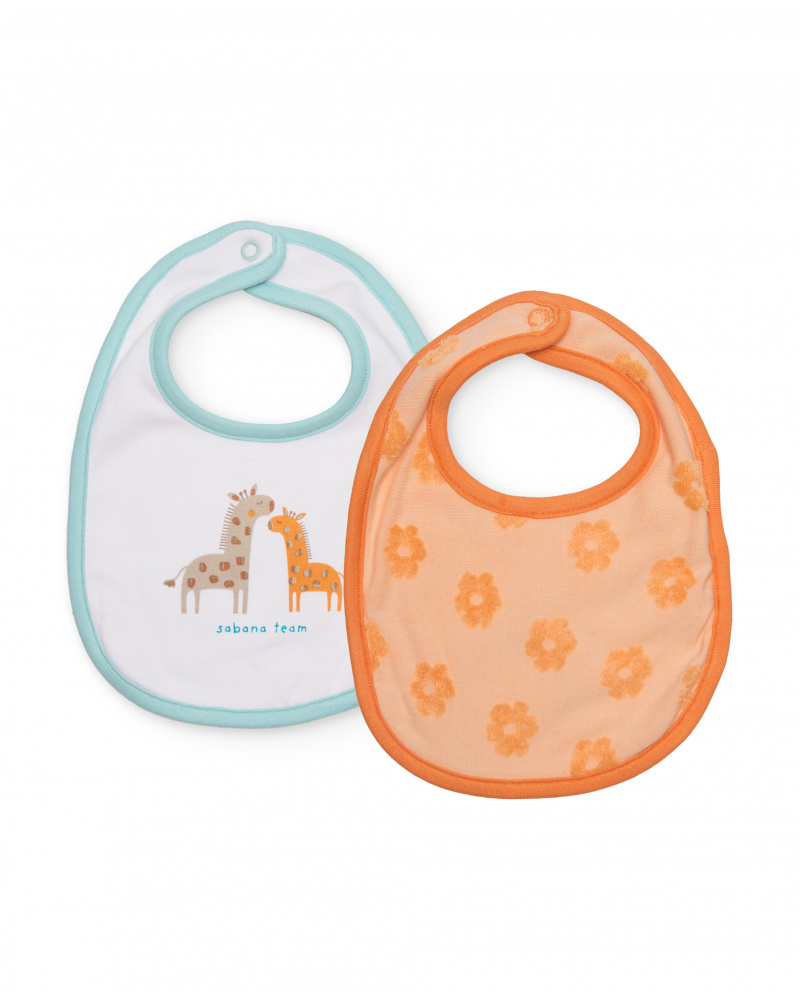 Pack di bavaglini in maglia per neonato con chiusura a pressione