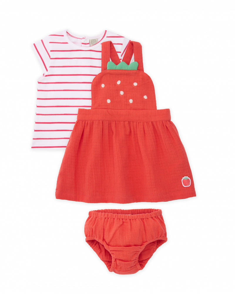 Completo in maglia tre pezzi per neonato