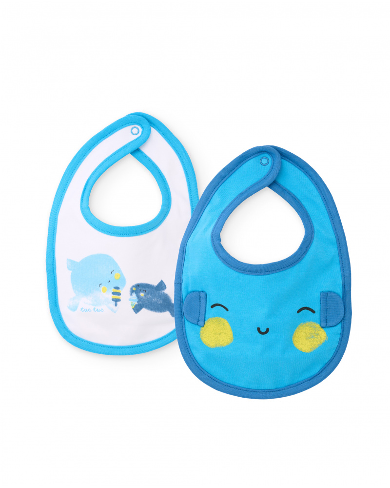 Pack di bavaglini in maglia per neonato con chiusura sul retro