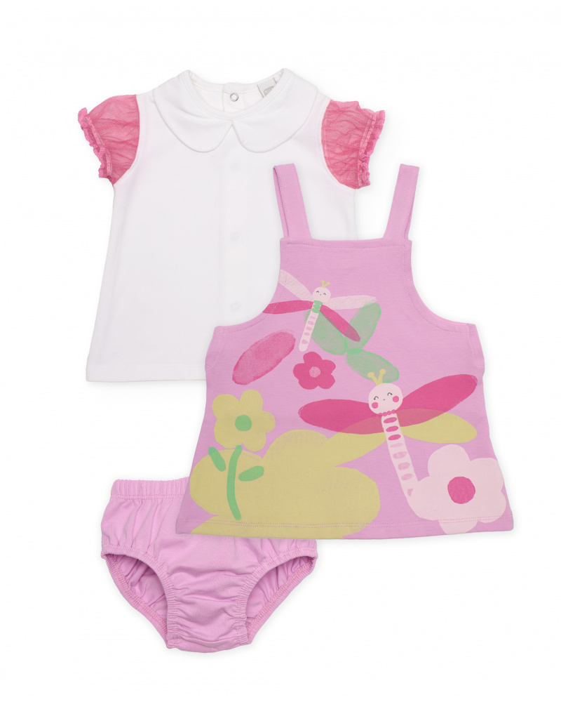 Completo in maglia tre pezzi per neonato