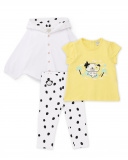 Completo in maglia tre pezzi per neonato | tuc tuc