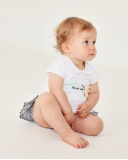 Completo in maglia per neonato a righe | tuc tuc