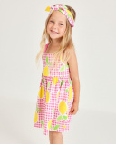 Vestito da bambina in maglia con gonna svasata | tuc tuc