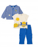 Completo in maglia da tre pezzi per neonato | tuc tuc