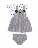 Completo in maglia tre pezzi per neonato | tuc tuc