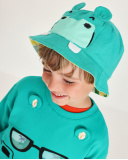 Cappellino da bambino in maglia con design reversibile | tuc tuc
