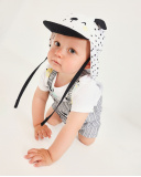 Cappellino neonato in tessuto con visiera | tuc tuc