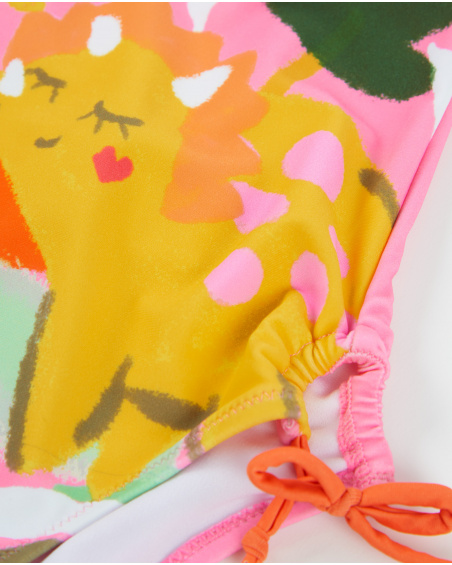 Costume da bagno da bambina in maglia con fiocchi laterali | tuc tuc