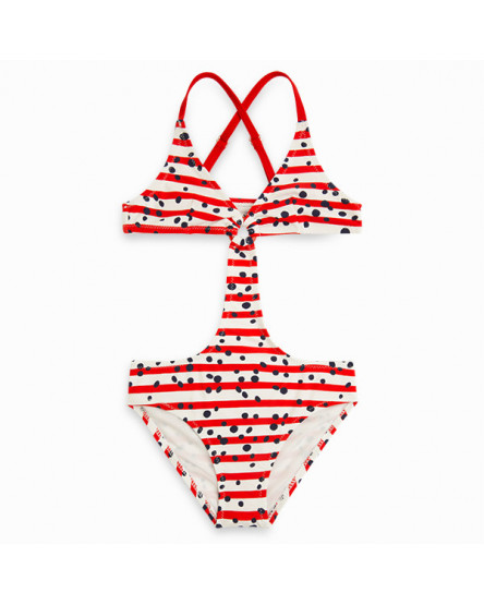 TUC TUC TRIKINI RIGHE BAMBINA ROSA POWERFUL
