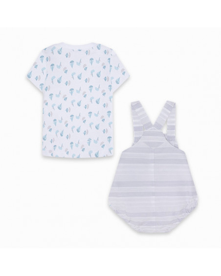 CONJUNTO PETO POPELÍN Y CAMISETA PUNTO NIÑO GRIS SMOOTH SAILING CONJUNTO PETO POPELÍN Y CAMISETA PUNTO NIÑO GRIS SMOOTH SAILING