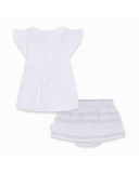 CONJUNTO CAMISETA PUNTO Y SHORT POPELÍN RAYAS NIÑA BLANCO SMOOTH SAILING CONJUNTO CAMISETA PUNTO Y SHORT POPELÍN RAYAS NIÑA BLANCO SMOOTH SAILING