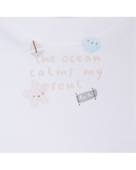 CONJUNTO CAMISETA PUNTO Y SHORT POPELÍN RAYAS NIÑA BLANCO SMOOTH SAILING CONJUNTO CAMISETA PUNTO Y SHORT POPELÍN RAYAS NIÑA BLANCO SMOOTH SAILING