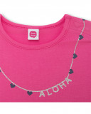 Abito jersey sacchetto bambina rosa tahiti