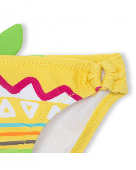Slip stampato bambina giallo funcactus Slip stampato bambina giallo funcactus