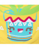 Slip stampato bambina giallo funcactus Slip stampato bambina giallo funcactus