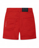 Bermuda twill di cotone tasche bambino rosso basicos baby