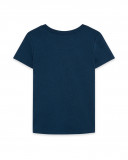 T-shirt jersey stampata bambino azzurro enjoy the sun