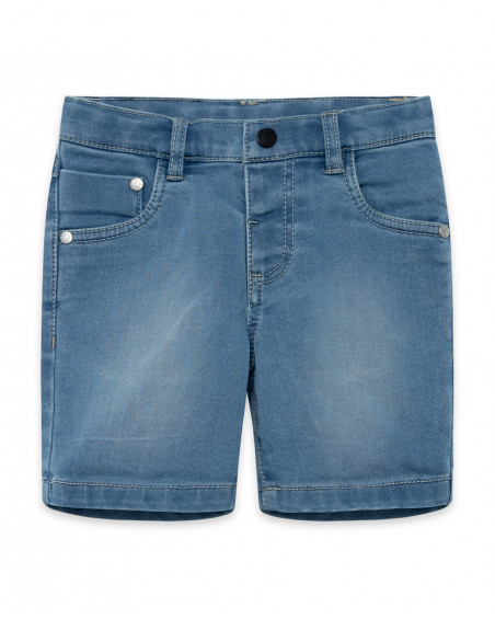 Bermuda jeans tasche bambino azzurro basicos kids