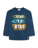 T-shirt jersey manica lunga bambino azzurro free time T-shirt jersey manica lunga bambino azzurro free time