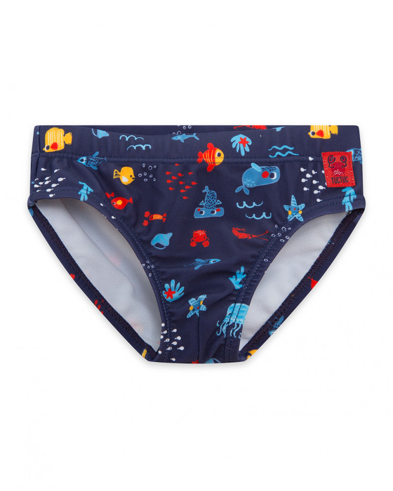 Slip stampato bambino azzurro red submarine