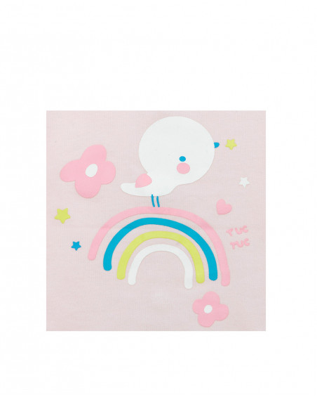 Completo da mare strisce bambina rosa so cute