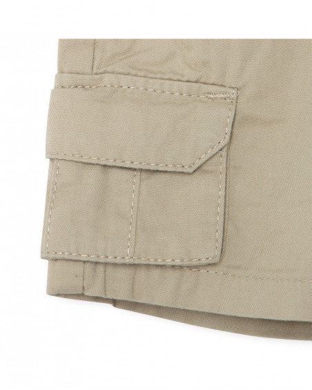 Bermuda twill di cotone tasche bambino marrone funcactus Bermuda twill di cotone tasche bambino marrone funcactus