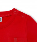 T-shirt con taschino da rosso basic baby