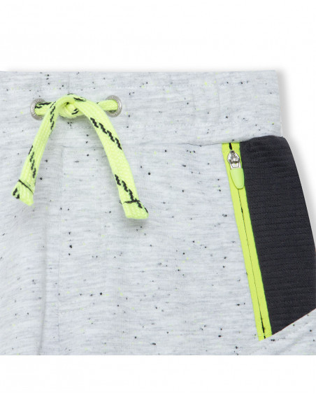 Pantaloni felpa jogging bambino grigio play Pantaloni felpa jogging bambino grigio play